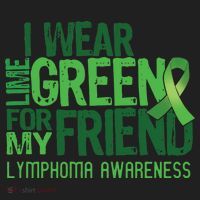 I Wear Lime Green For My Friend Lymphoma Awareness Beanie thumb 2
