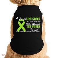 I Wear Lime Green Non-Hodgkin's Lymphoma Doggie Tank thumb 0