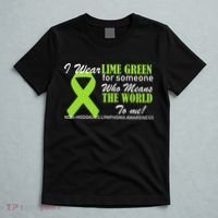 I Wear Lime Green Non-Hodgkin's Lymphoma T-Shirt thumb 5
