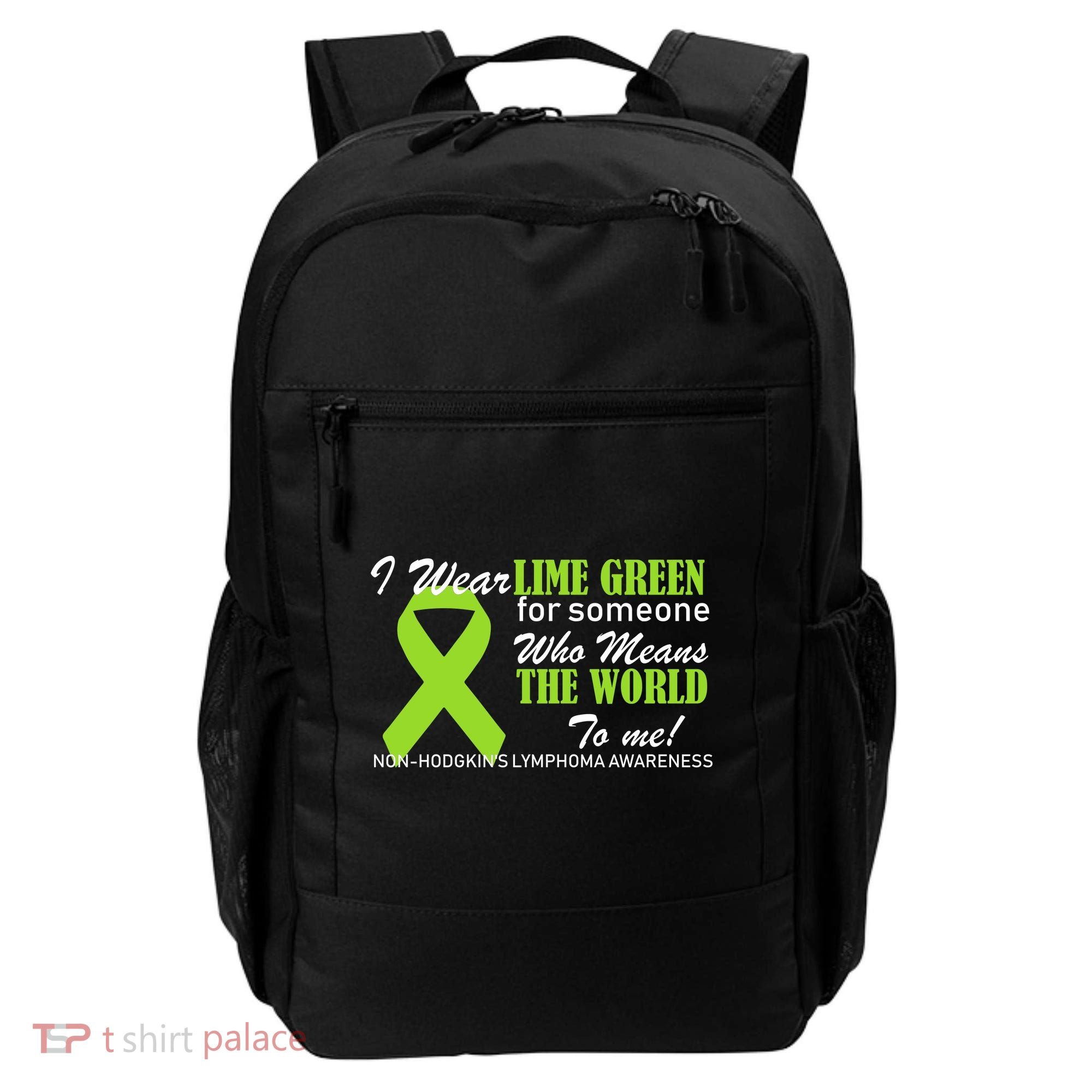 I Wear Lime Green Non-Hodgkin's Lymphoma Backpack