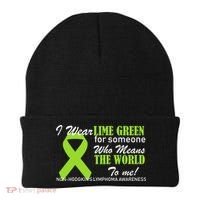 I Wear Lime Green Non-Hodgkin's Lymphoma Beanie thumb 0