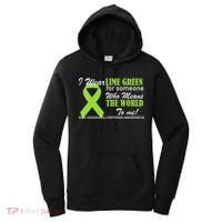 I Wear Lime Green Non-Hodgkin's Lymphoma Women's Hoodie thumb 0