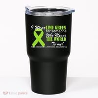 I Wear Lime Green Non-Hodgkin's Lymphoma Tumbler thumb 0