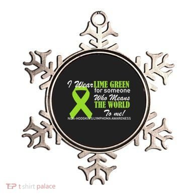 I Wear Lime Green Non-Hodgkin's Lymphoma Ornament