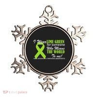 I Wear Lime Green Non-Hodgkin's Lymphoma Ornament thumb 0