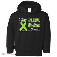 I Wear Lime Green Non-Hodgkin's Lymphoma Toddler Hoodie thumb 0