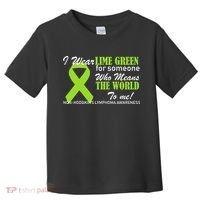 I Wear Lime Green Non-Hodgkin's Lymphoma Toddler T-Shirt thumb 0