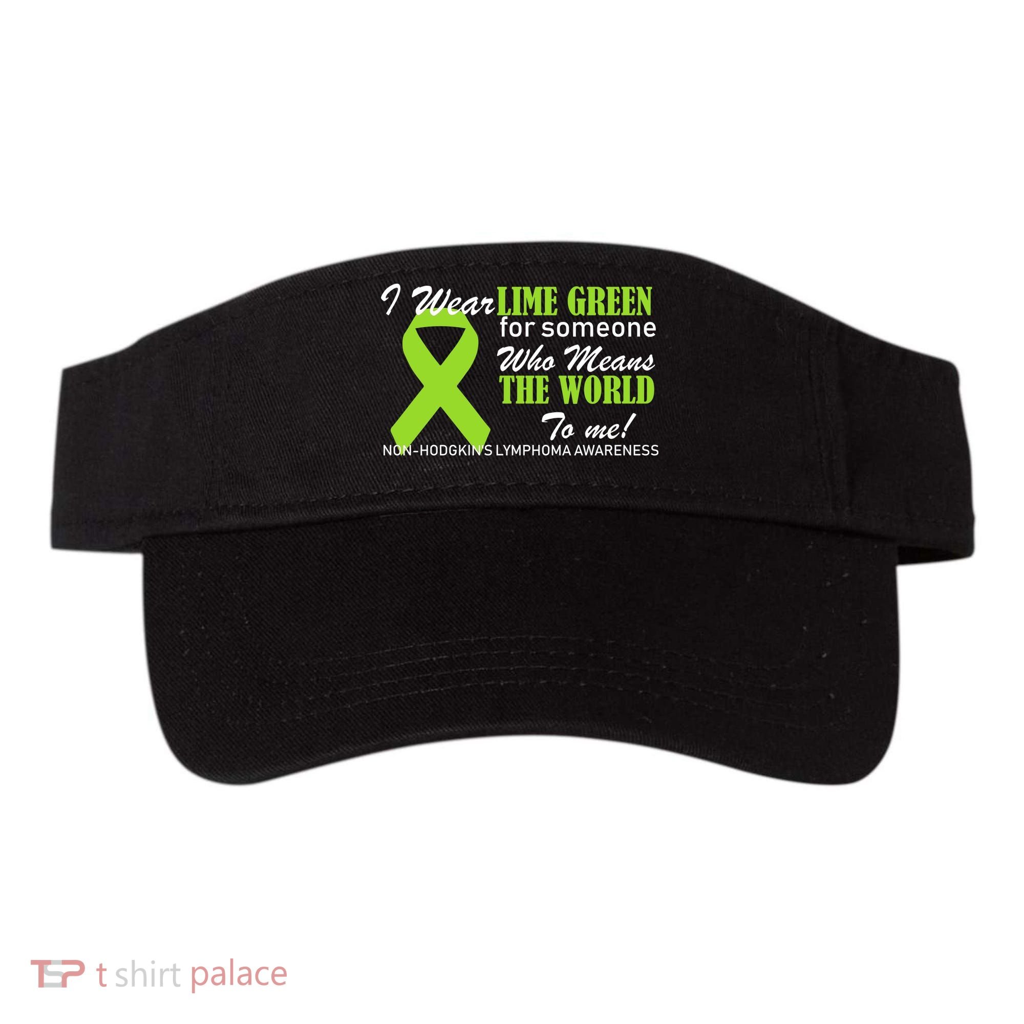 I Wear Lime Green Non-Hodgkin's Lymphoma Visor