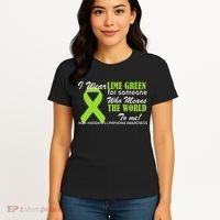 I Wear Lime Green Non-Hodgkin's Lymphoma Women's T-Shirt thumb 4