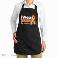 I Wear Orange For Someone I Love Leukemia Apron thumb 2