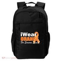 I Wear Orange For Someone I Love Leukemia Backpack thumb 0
