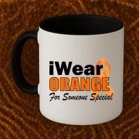 I Wear Orange For Someone I Love Leukemia Coffee Mug thumb 2