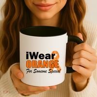 I Wear Orange For Someone I Love Leukemia Coffee Mug thumb 3