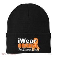 I Wear Orange For Someone I Love Leukemia Beanie thumb 0