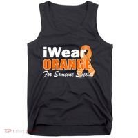 I Wear Orange For Someone I Love Leukemia Tank Top thumb 0