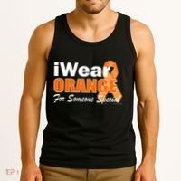 I Wear Orange For Someone I Love Leukemia Tank Top thumb 3