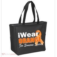I Wear Orange For Someone I Love Leukemia Tote Bag thumb 2
