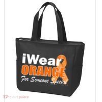 I Wear Orange For Someone I Love Leukemia Tote Bag thumb 3