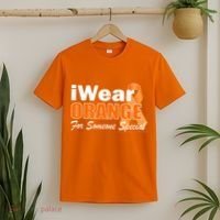 I Wear Orange For Someone I Love Leukemia T-Shirt thumb 2