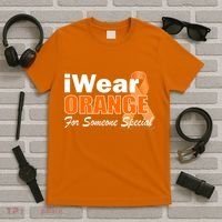 I Wear Orange For Someone I Love Leukemia T-Shirt thumb 5