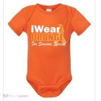 I Wear Orange For Someone I Love Leukemia Baby Bodysuit thumb 0