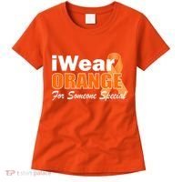 I Wear Orange For Someone I Love Leukemia Women's T-Shirt thumb 0