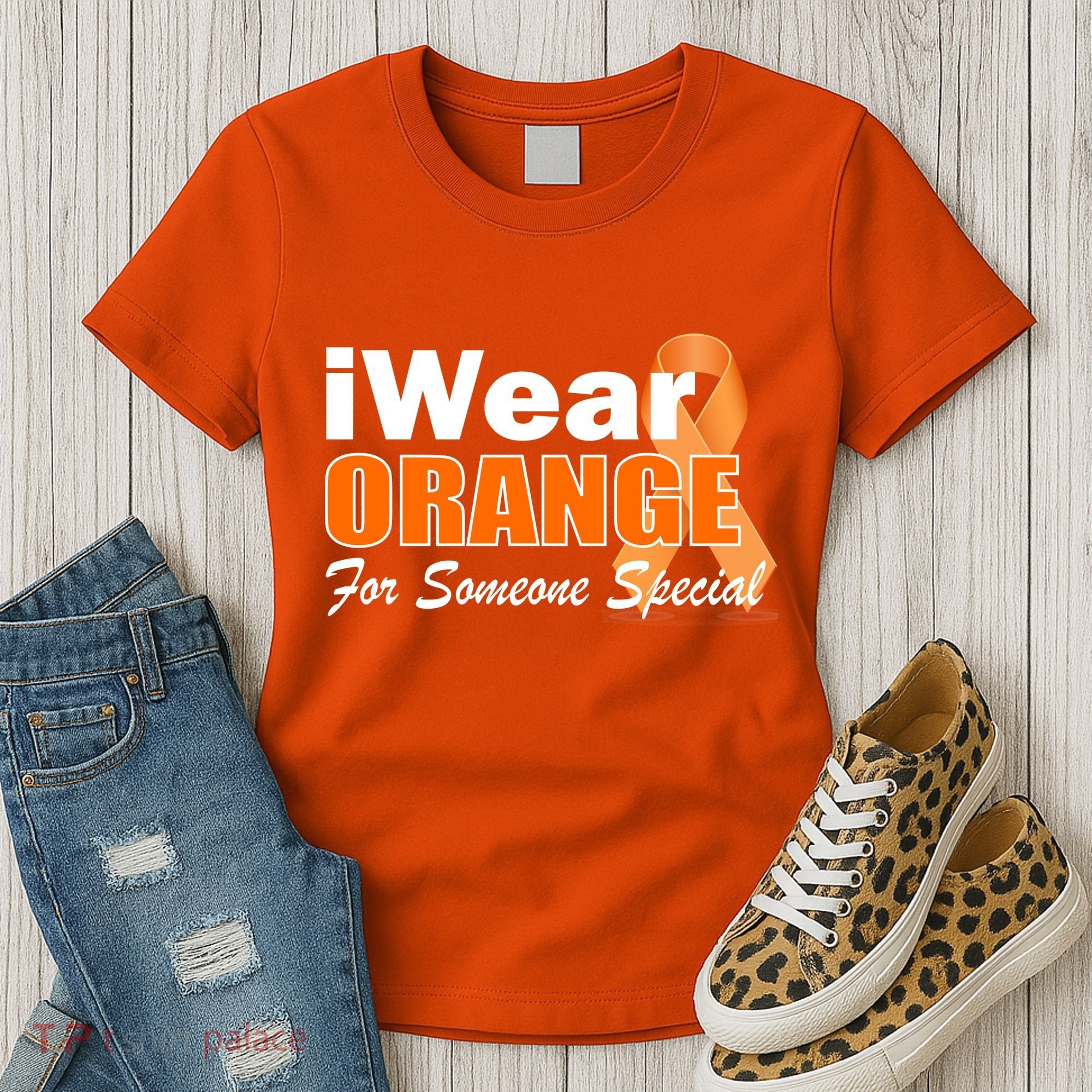 I Wear Orange For Someone I Love Leukemia Women's T-Shirt