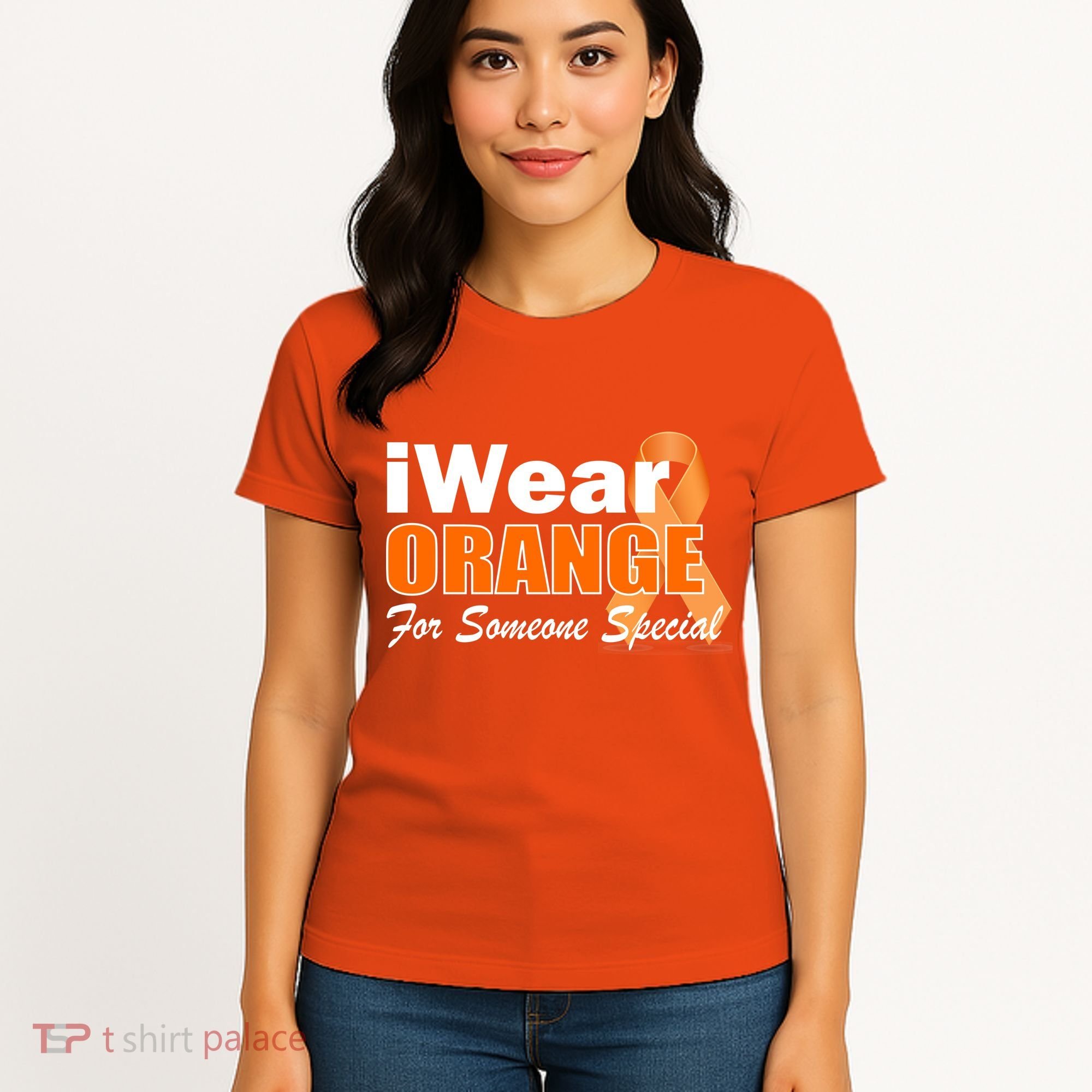 I Wear Orange For Someone I Love Leukemia Women's T-Shirt