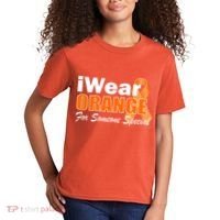 I Wear Orange For Someone I Love Leukemia Kids T-Shirt thumb 2
