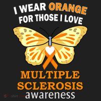 I Wear Orange For Those I Love MS Multiple Sclerosis Women's Sweatshirt thumb 2