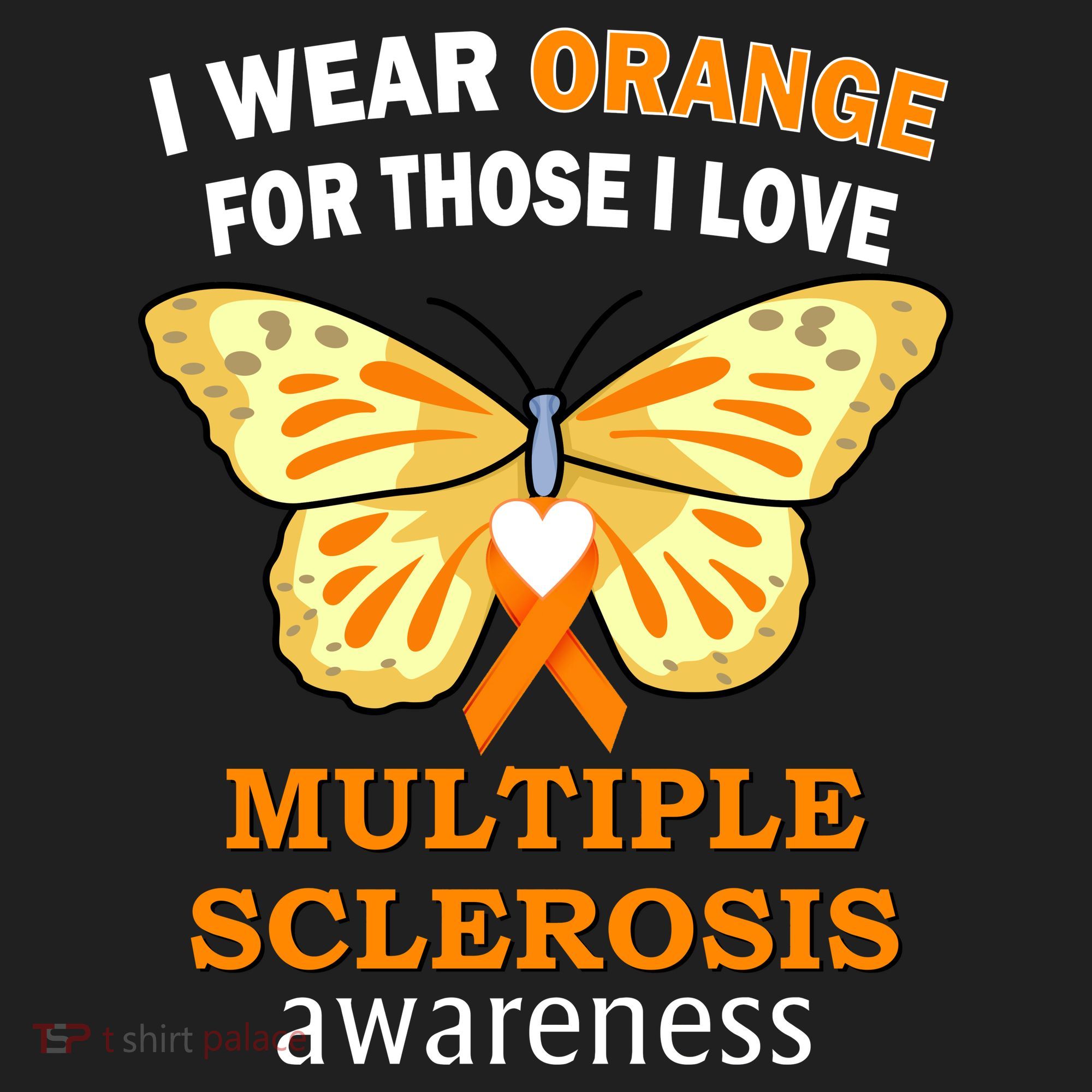 I Wear Orange For Those I Love MS Multiple Sclerosis Women's Sweatshirt