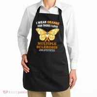 I Wear Orange For Those I Love MS Multiple Sclerosis Apron thumb 2
