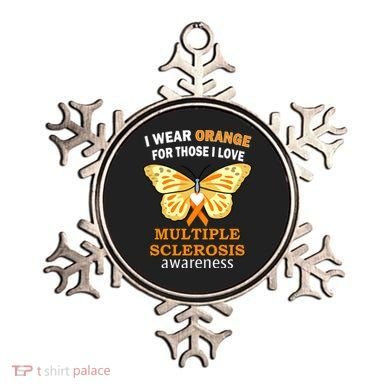 I Wear Orange For Those I Love MS Multiple Sclerosis Ornament