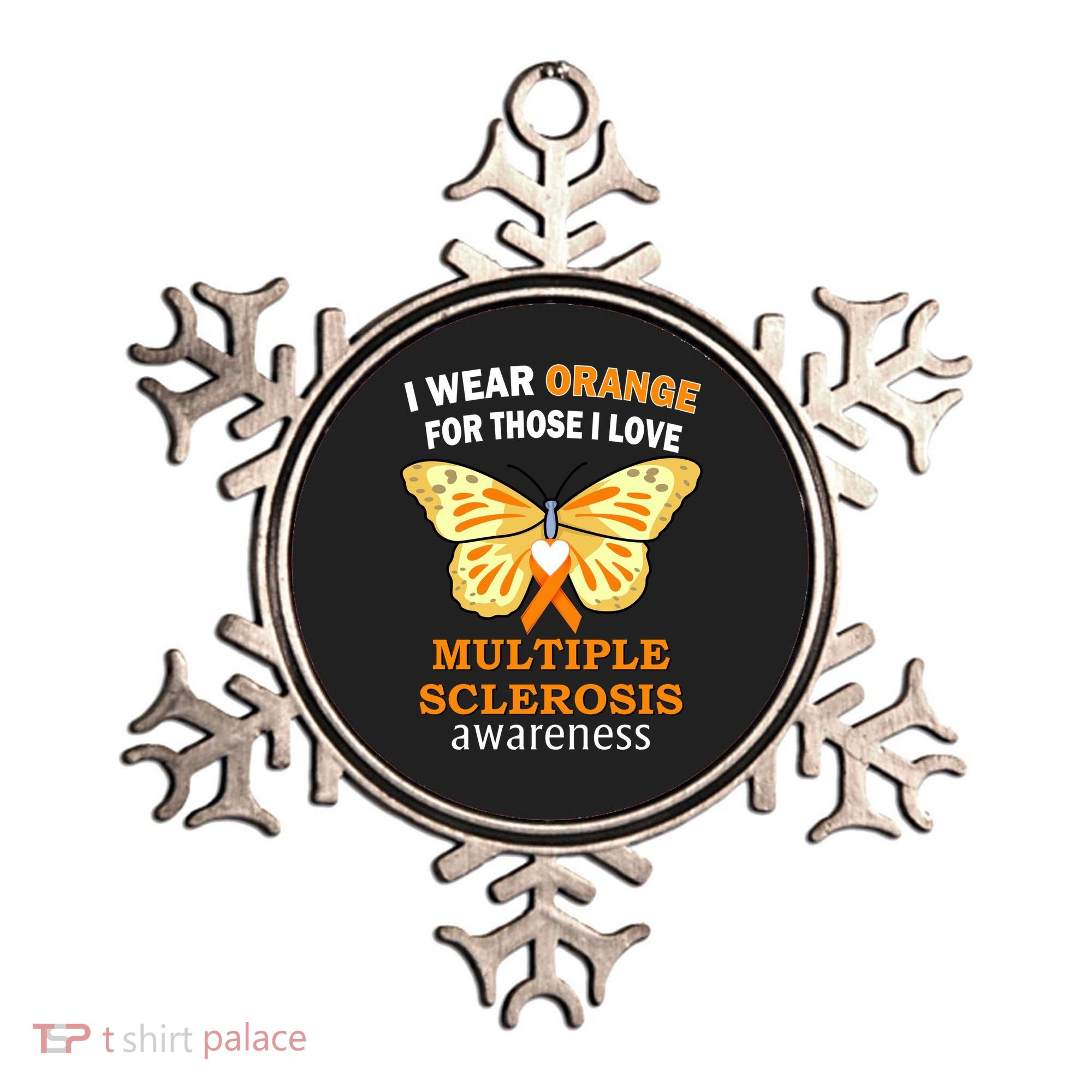 I Wear Orange For Those I Love MS Multiple Sclerosis Ornament