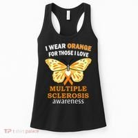 I Wear Orange For Those I Love MS Multiple Sclerosis Women's Tank Top thumb 0
