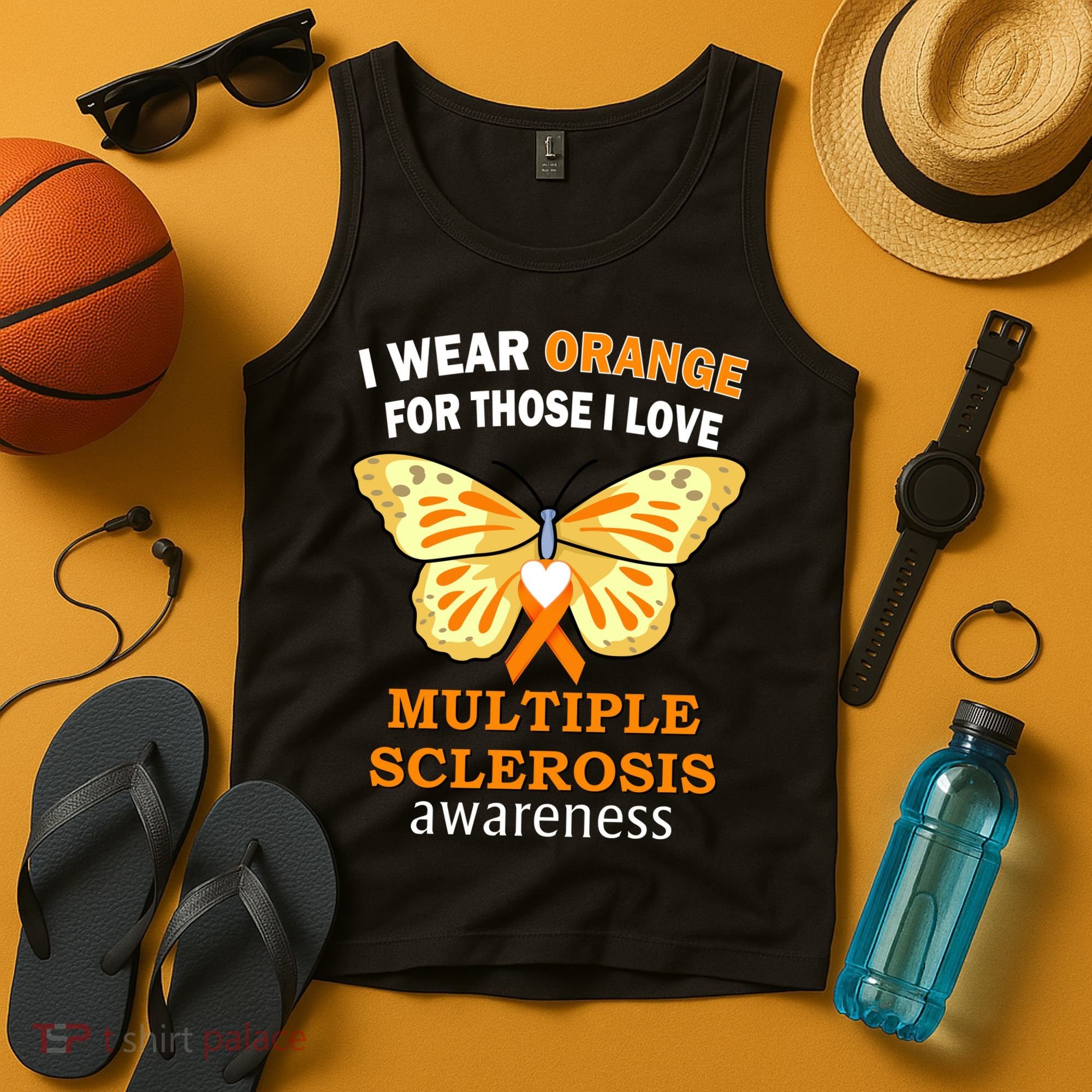 I Wear Orange For Those I Love MS Multiple Sclerosis Tank Top