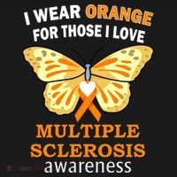 I Wear Orange For Those I Love MS Multiple Sclerosis Tank Top thumb 6