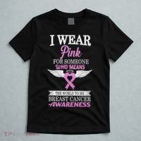 I Wear Pink Angel Breast Cancer Awareness T-Shirt thumb 5