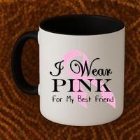 I Wear Pink For My Best Friend Coffee Mug thumb 2