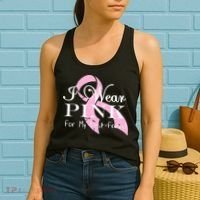 I Wear Pink For My Best Friend Women's Tank Top thumb 2