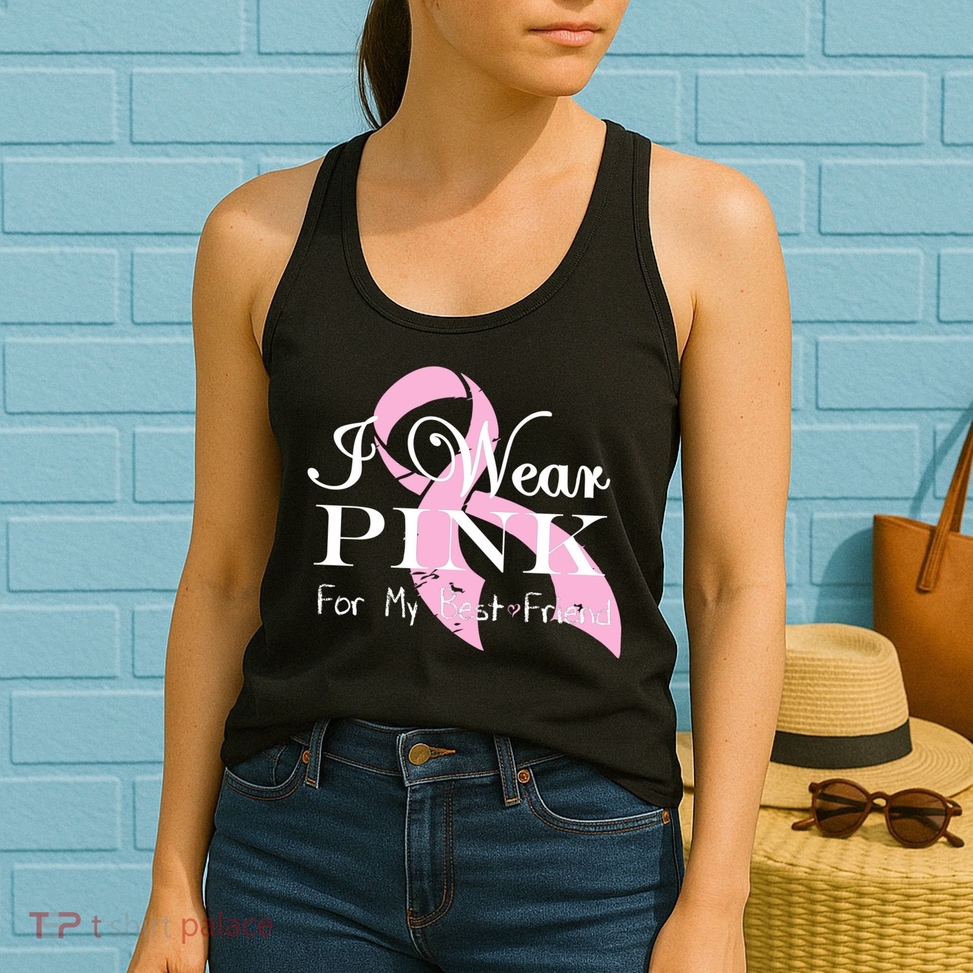 I Wear Pink For My Best Friend Women's Tank Top