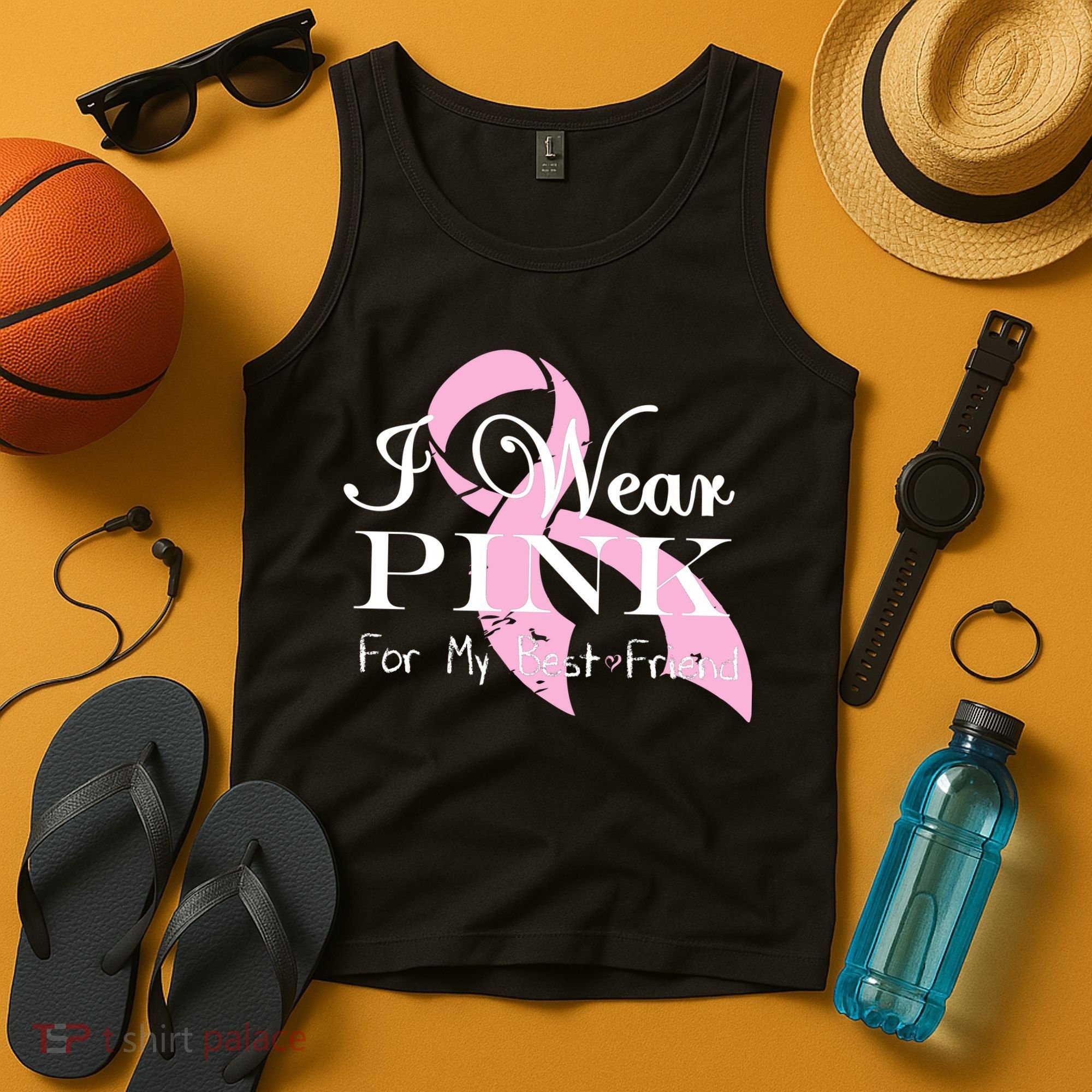 I Wear Pink For My Best Friend Tank Top