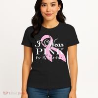 I Wear Pink For My Best Friend Women's T-Shirt thumb 4