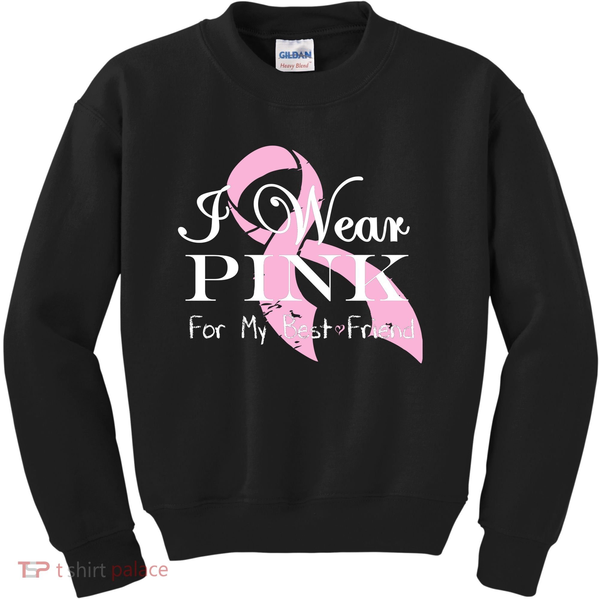 I Wear Pink For My Best Friend Kids Sweatshirt
