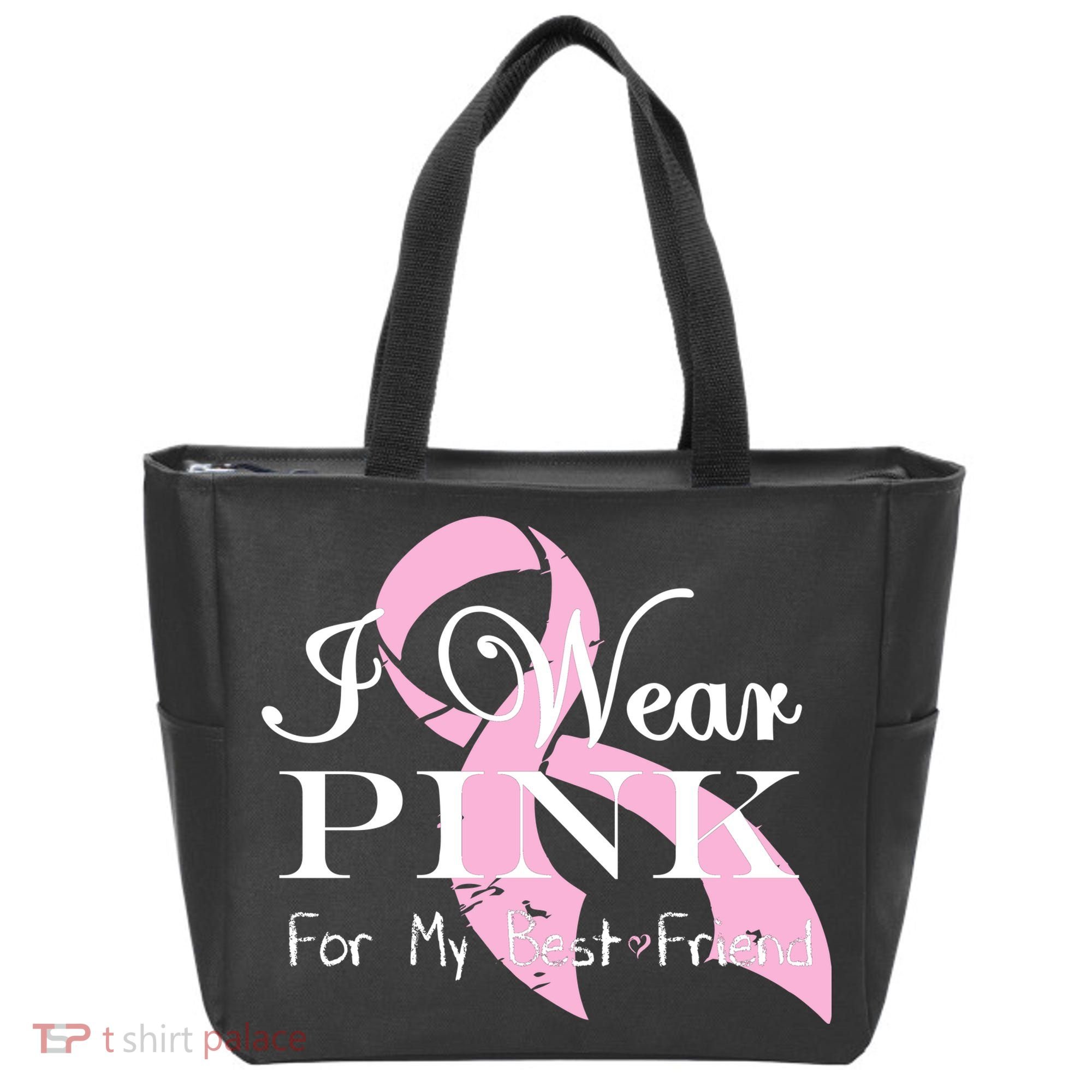 I Wear Pink For My Best Friend Tote Bag