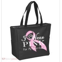 I Wear Pink For My Best Friend Tote Bag thumb 2