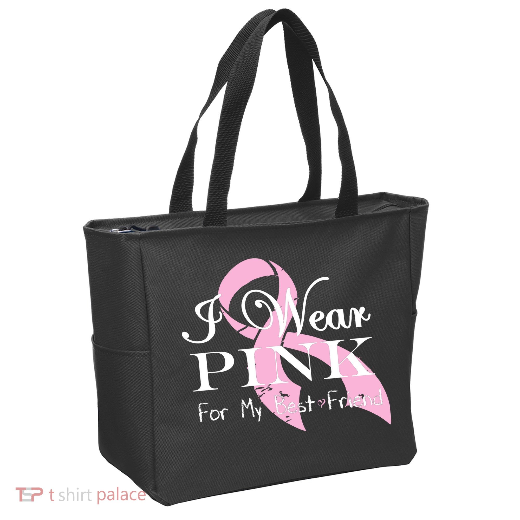 I Wear Pink For My Best Friend Tote Bag