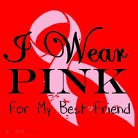I Wear Pink For My Best Friend Santa Hat thumb 1