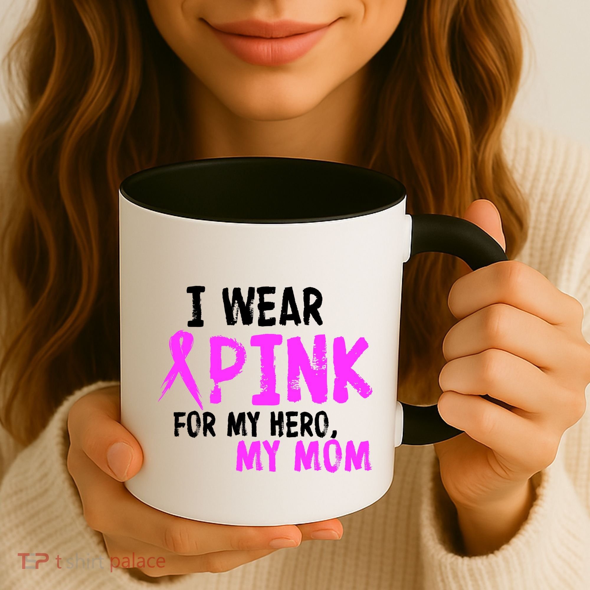 I Wear Pink For My Hero My Mom Coffee Mug