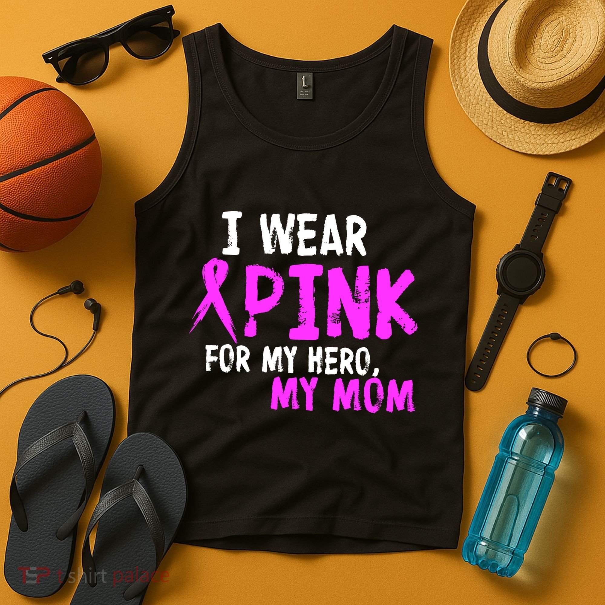 I Wear Pink For My Hero My Mom Tank Top